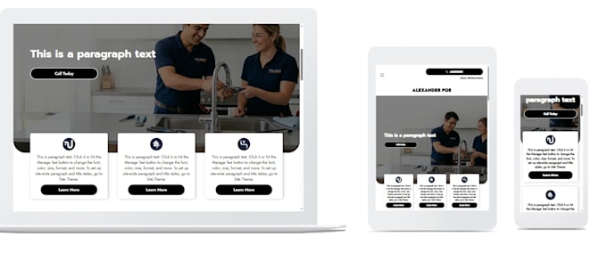create a duda website design