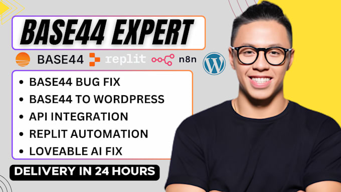 fix base44 app, migrate base44 to wordpress, replit ai debug loveable base44