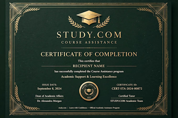 facilitate study com course assistance