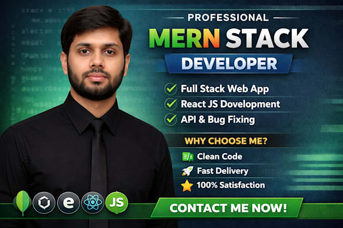 build a full stack mern web application or react website