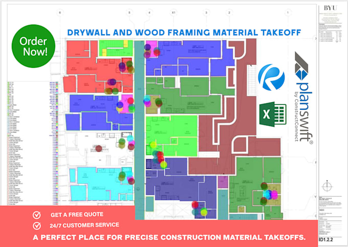 deliver accurate drywall and wood framing material takeoff and cost estimation