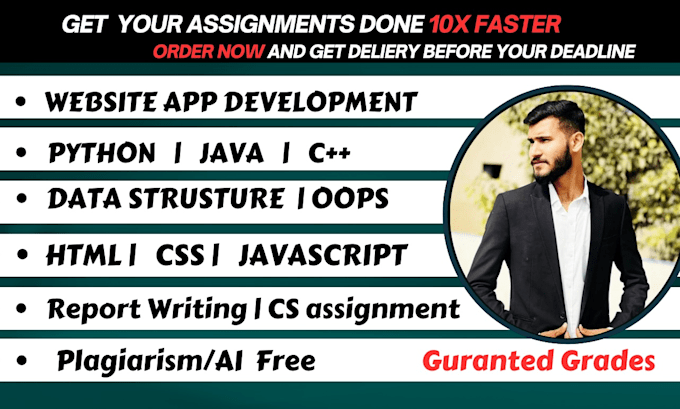 urgent programming assignments in python java cpp html css website developer