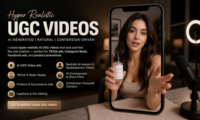 create hyper realistic ai ugc videos