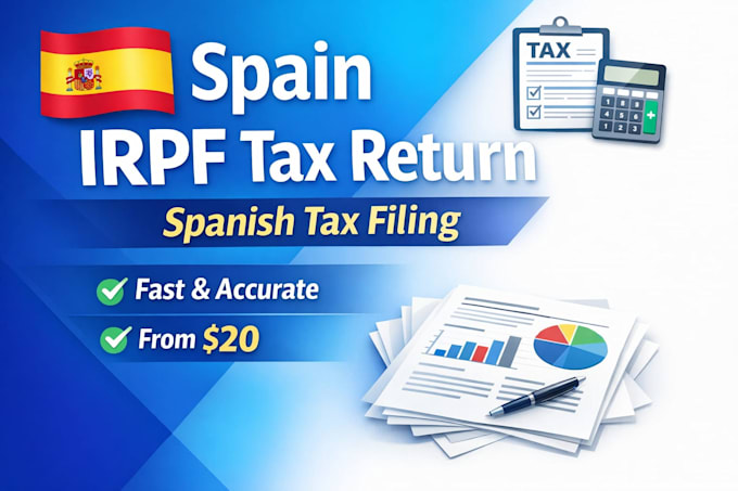 prepare and review spain irpf tax return professionally