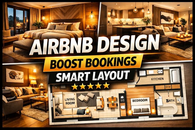 Ontwerp airbnb vloerplan, vakantieverhuur, adu indeling in florida usa