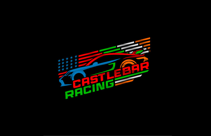 design auto racing team logo