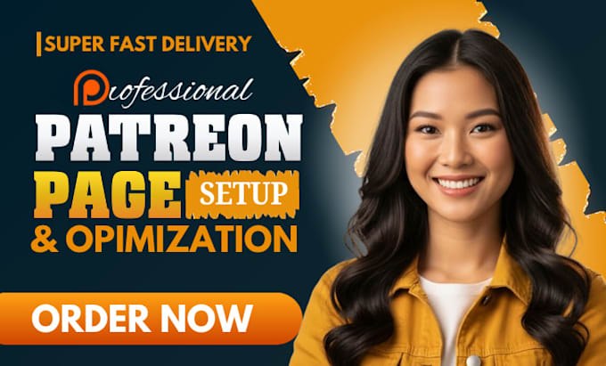 do complete patreon page setup and management