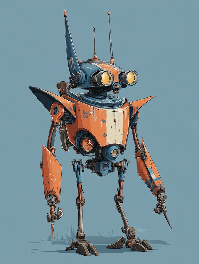 Design sci fi mecha and robot concept art by Icaelasburyk | Fiverr