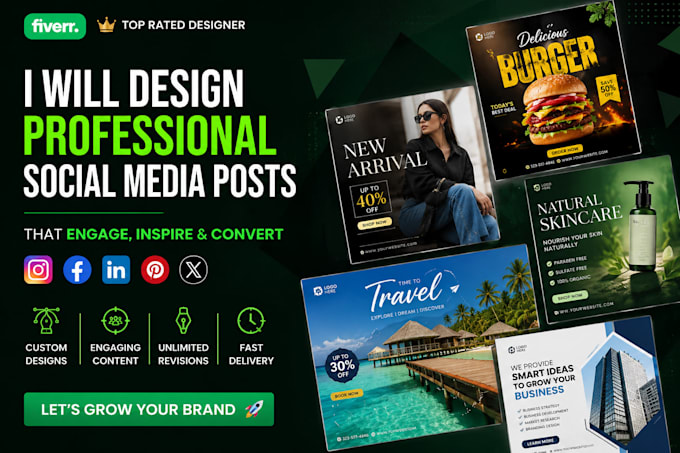 design professional social media posts that boost your brand