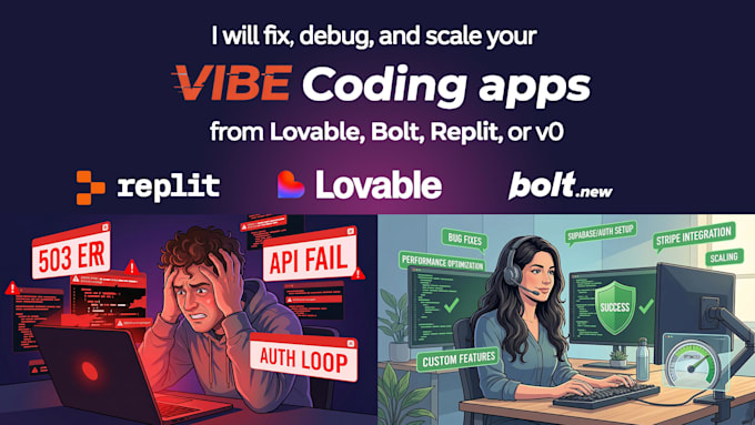 Fix, debug, and scale your vibe coding apps from lovable, bolt, replit ...