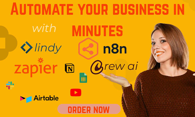 build multi ai agent system with crew ai, lindy ai, n8n automation and make com