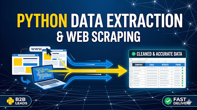 write a custom python script for web scraping and data extraction