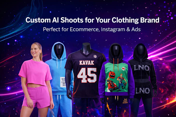 create ghost mannequin and ai model shoot for sportswear