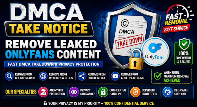 remove leaked onlyfans content with dmca takedown and protect your privacy