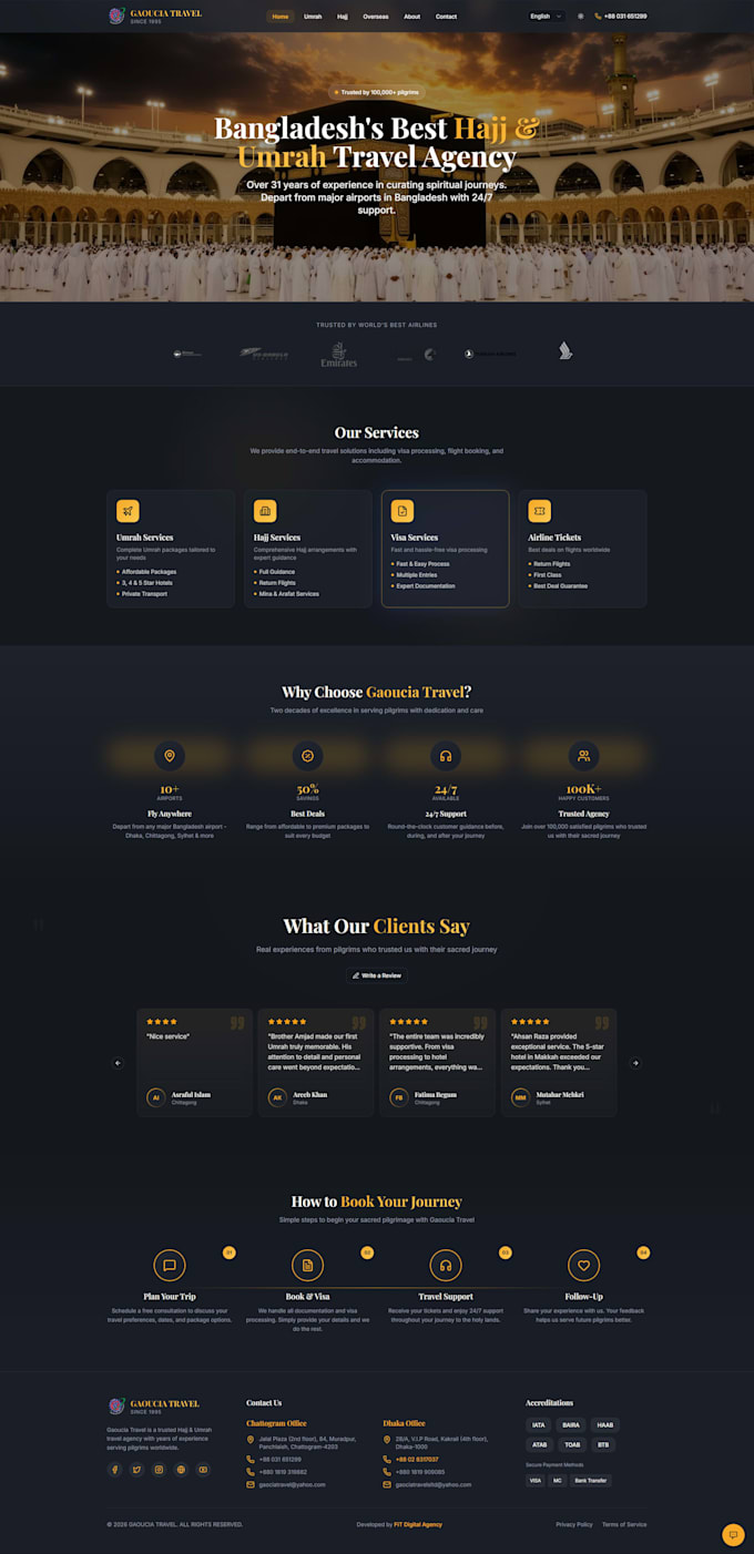 build a full stack travel website with admin panel