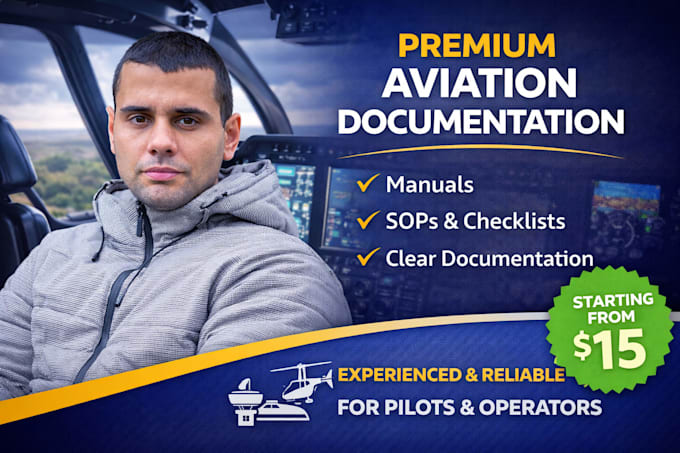 write aviation technical and safety documents, sops
