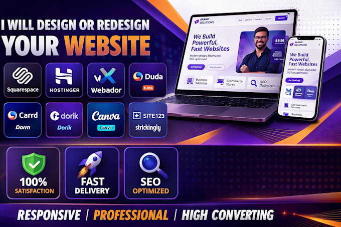 recreate hostinger website, edit squarespace website redesign hostinger website