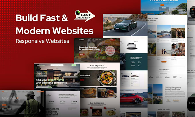 develop a custom website for small business, redesign or landing page