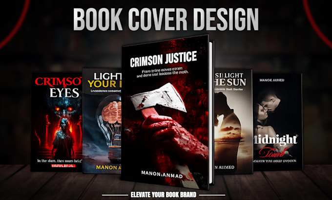 design professional book cover, ebook cover and kindle cover