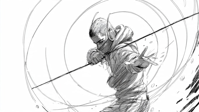 draw scribble sketch illustration, as you wish