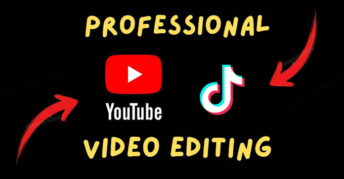 do professional youtube and tiktok video editing