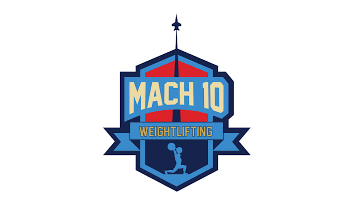 create glamorous logo for weightlifting located in rockville
