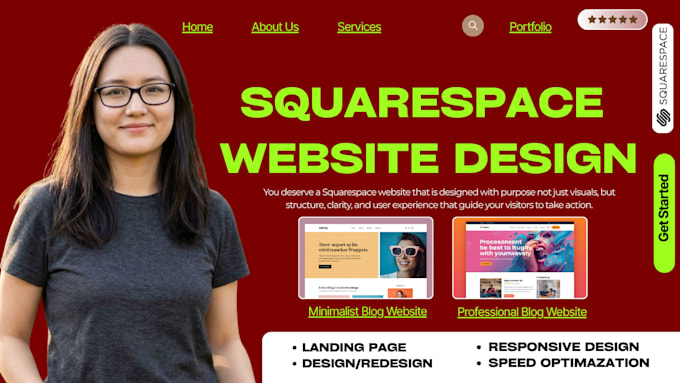 design squarespace website, redesign squarespace website development
