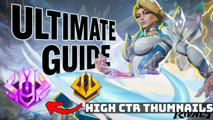 design high CTR gaming thumbnails for yt