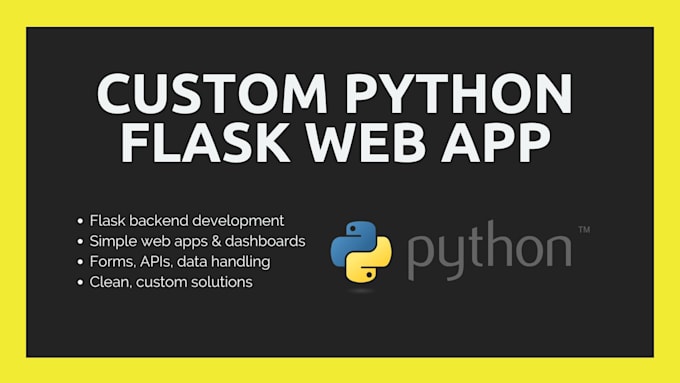 build a simple python flask web app or backend