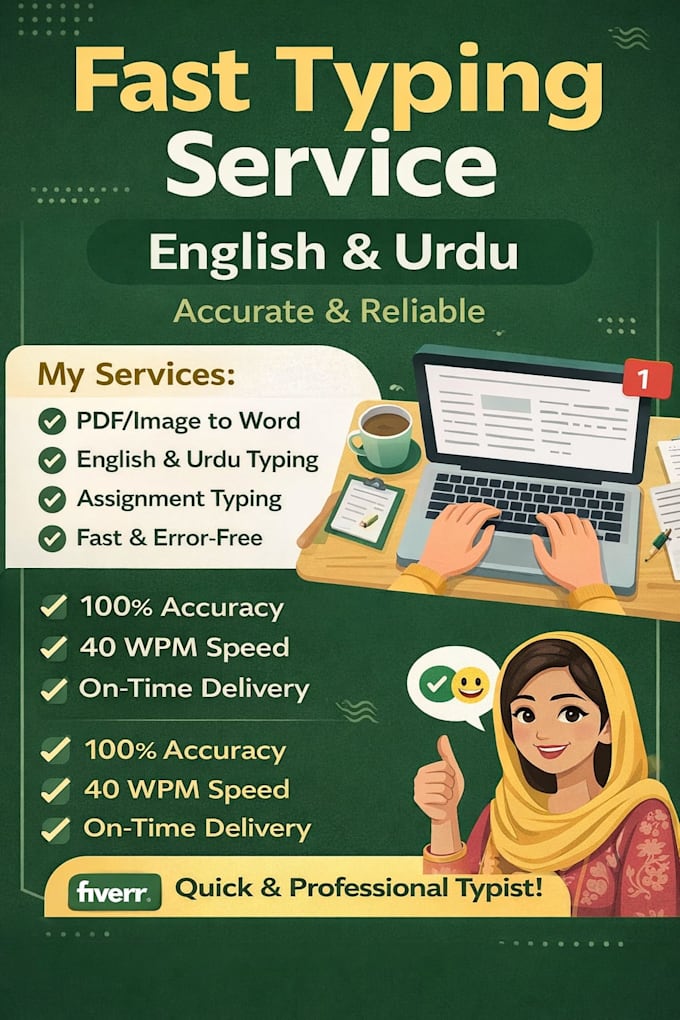 english urdu typing services accurate and fast