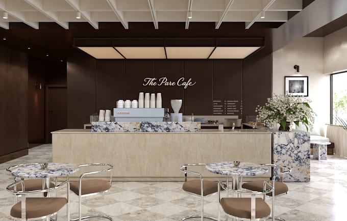 design your cafe, coffee shop or restaurant interior