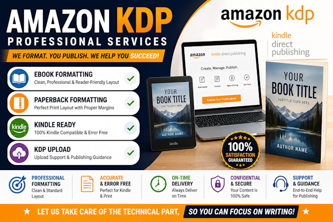 format and upload your book for amazon KDP professionally