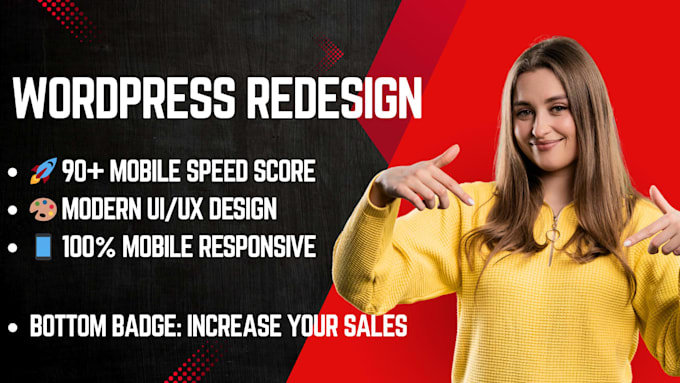 do wordpress redesign, speed up, and elementor customization