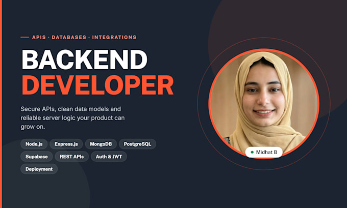 develop secure node js backend API express mongodb rest API jwt auth