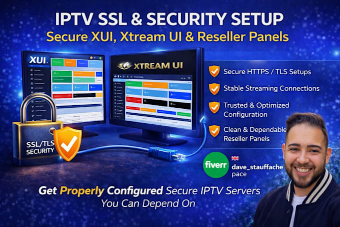 do SSL xui panel setup, tls xtream ui server, reseller panel setup with connect