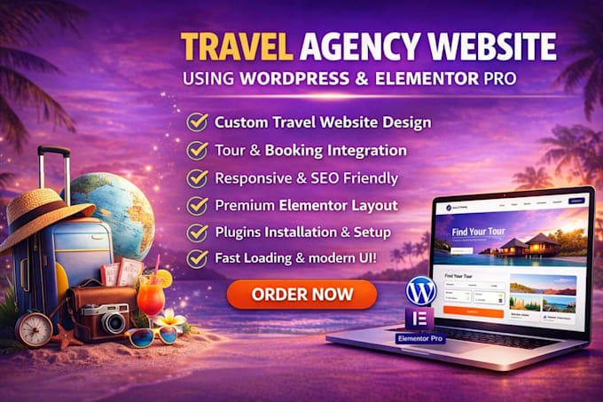 create travel agency website with booking system and tour packages