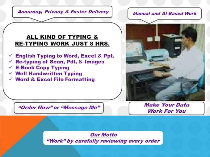 faster typing work and retype pdf scan image handwritten doc