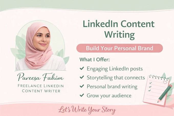 write linkedin posts for your personal brand