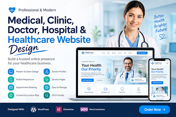 design a medical healthcare wordpress website