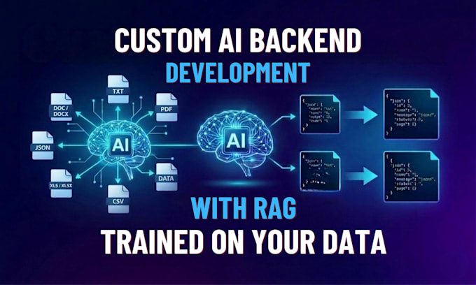 develop custom ai backend with rag trained on your data