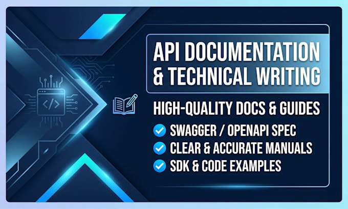 write professional API documentation and technical guides