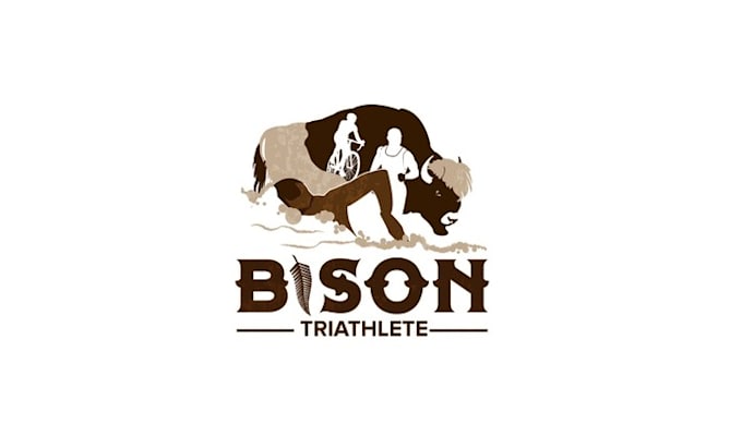 create a powerful iconic logo for a triathlon team training