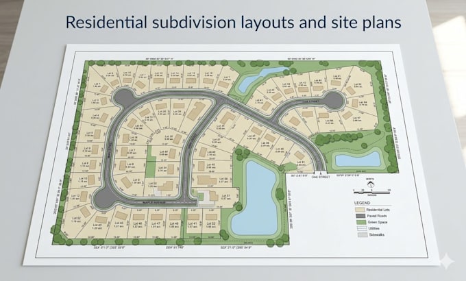 engineer high yield residential subdivision layouts and site plans