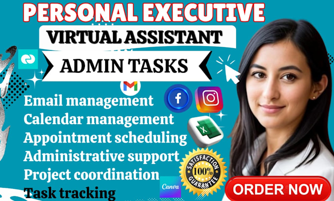 be your long term personal executive virtual assistant for admin support