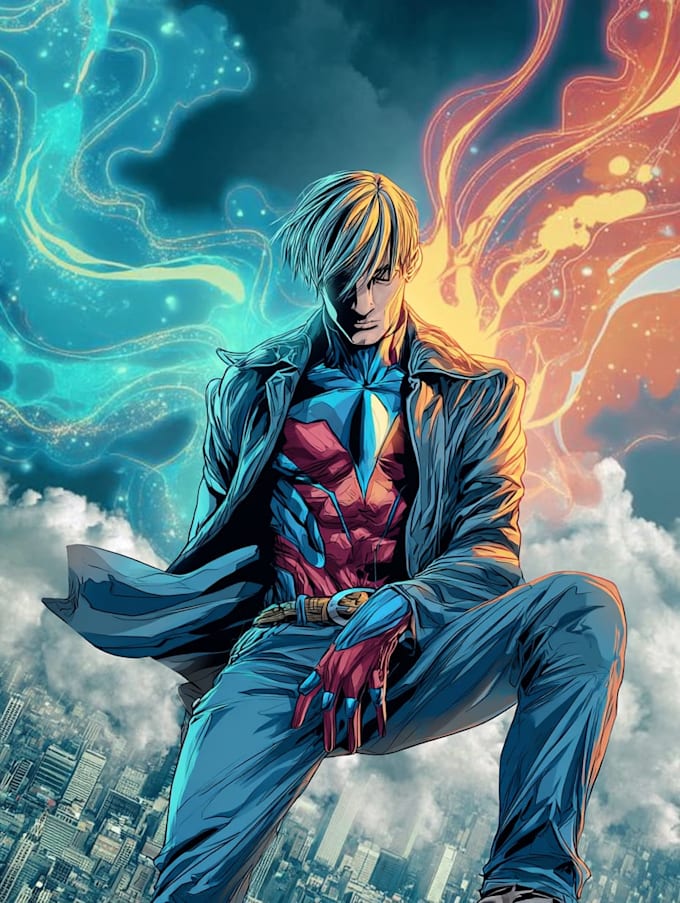 create custom comic book illustrations