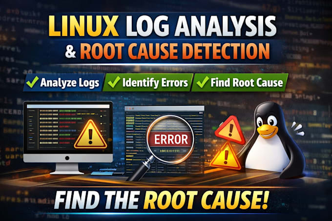 analyze linux application logs and find root cause of errors