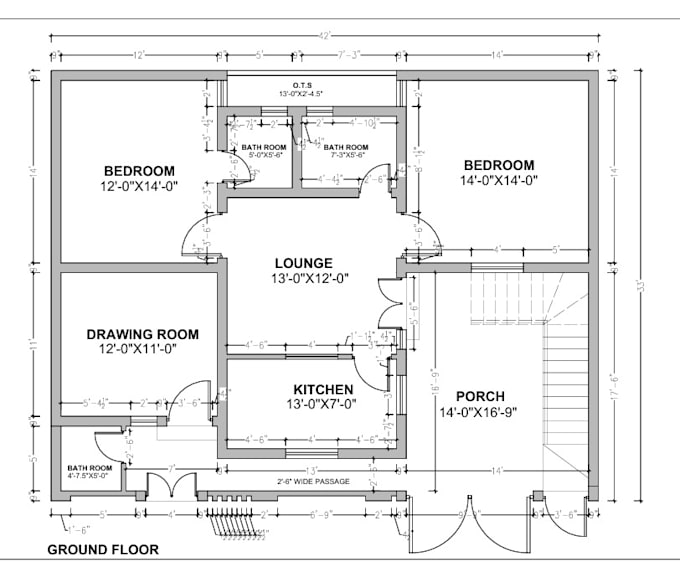 a 2d detailed plan