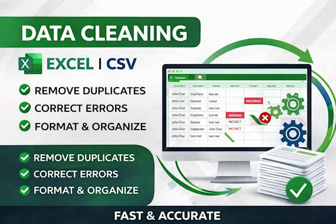clean your excel or CSV data