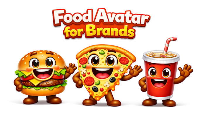 create talking food burger mascot for your brand