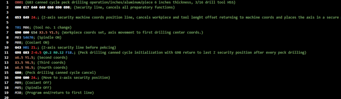 write custom hand coded g code cnc programs for fanuc, haas and syntec